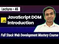JavaScript DOM Introduction in Hindi Full Stack Web Development Course