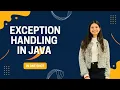 Java Exception Handling Complete Tutorial try-catch throw vs throws Exception Hierarchy