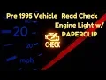 Read Your Check Engine Codes 1995 or Older Honda Acura Paperclip Method
