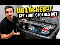 GE Profile Washer Lid Locked and Won t Open Try This