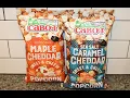 Cabot Sweet Cheesy Popcorn Maple Cheddar and Sea Salt Caramel Cheddar Review