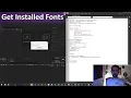 Adobe Scripting QuickTip - Get Installed Fonts