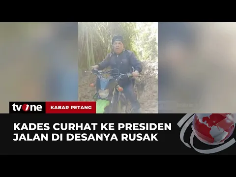 Jalan Provinsi Rusak Parah, Kades Curhat ke Presiden Jokowi