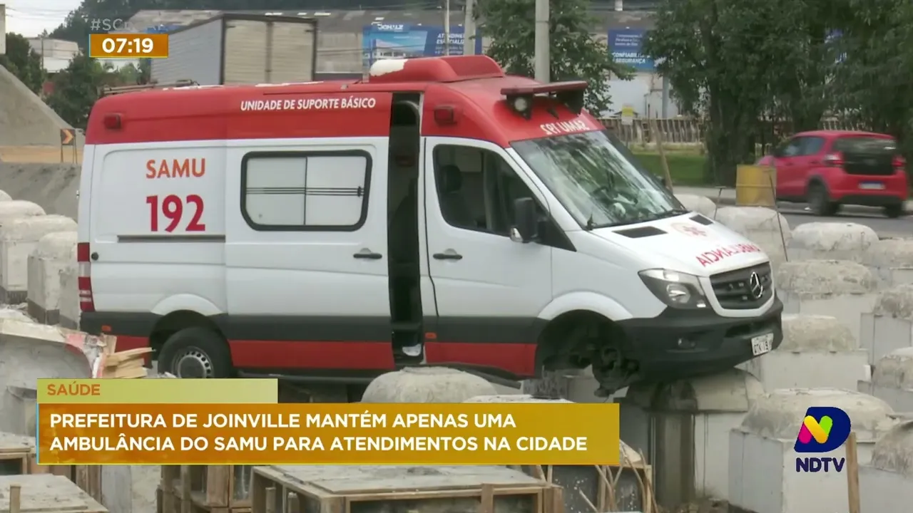 Desfalque nas ambulâncias prejudicam atendimentos em saúde na cidade de Joinville