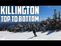 Skiing Killington VT Top to Bottom - Longest Possible Route