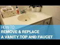 How to Remove Replace a Vanity Top Easy Bathroom Sink Remodel