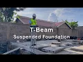 Installation of Suspended Foundation with T-Beams and Precast Panels