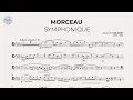 PLAY-ALONG: MORCEAU SYMPHONIQUE (by Alexandre Guilmant) for solo TROMBONE (without metronome )👇🎹📲