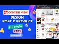 how to use content view plugin in wordpress full details I Design post product I 2024
