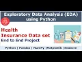 PYTHON Exploratory Data Analysis EDA Health Insurance Data