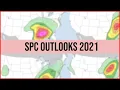 All SPC Day 1 Outlooks in 2021 - Timelapse Compilation