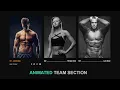 Responsive Animated Team Section Using Html Css