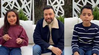       أنا صورة ليك  نانسي عجرم مدين مع اولاده يونس و نور و يوسف دندنها