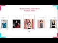 Responsive E-Commerce Product Slider Using HTML CSS and JavaScript