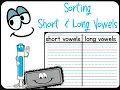 Phonics Sort - Short Long Vowels Back to School