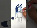 Bluey Coloring Short RainbowSplash