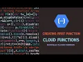 Creating First Function Cloud Functions Google Cloud Series
