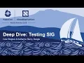 Deep Dive Testing SIG - Cole Wagner Katharine Berry Google