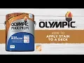 How to Apply Stain to a Deck
