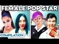 Download Lagu FEMALE POP STARS WITH ZERO BUDGET! (BEST OF ARIANA GRANDE, BILLIE EILISH, \u0026 MORE BY LANKYBOX)