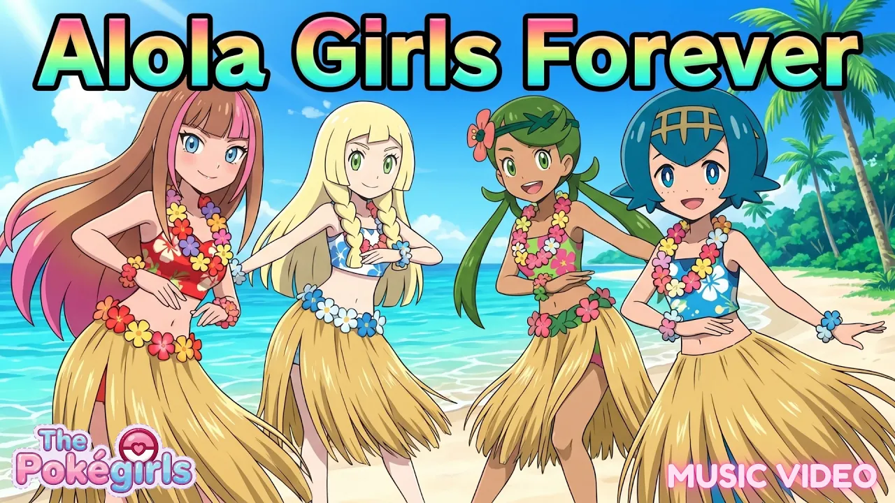 【アニポケ】The Ultimate Alola Anthem! Pokémon Sun & Moon ☀️🌙 | Alola Girls Forever (AMV) | ELEXYA