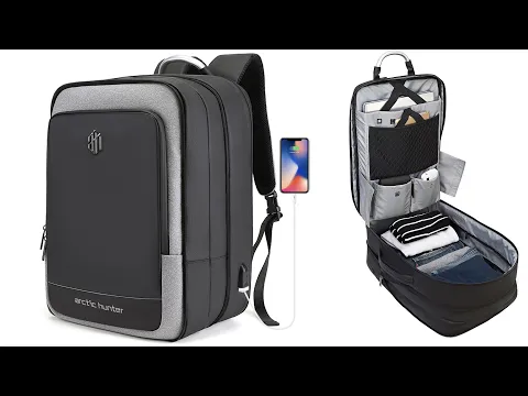 Walkent Antitheft Waterproof Hustle 17 inch Laptop Bag 41L Expandable External USB