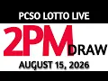 Lotto Result Today 2pm Draw August 15 2026 Swertres Ez2 PCSO LIVE