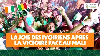 LA JOIE DES IVOIRIENS APRES LA VICTOIRE FACE AU MALI