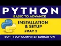 Install Python Write Your First Program Python Tutorial for Beginners Day 2