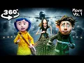 Plane Crash Horror | Beldam Captures Coraline \u0026 Wybie | Movie #1 (Scary VR 360° Video)