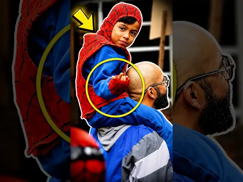 ESSE GAROTINHO SABE QUEM É O HOMEM-ARANHA?🕷️😱 #spiderman #homemaranha #milesmorales #tomholland
