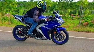 Download Yamaha R3 with Akra Custom Mod Top Speed Pure Sound #DinosVlogs MP3