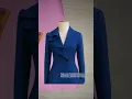 Blazer with stylish collar