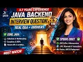 EY Java Backend Interview Questions for 3 YOE Real interview Q A Agni - dev