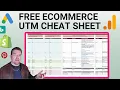 UTM Cheat Sheet for Ecommerce Tutorial