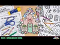 Printable Gingerbread House Coloring Craft Writing Prompts for Kids