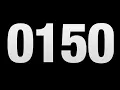 150 seconds countdown timer full screen 4k