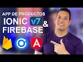 Crea una APP de productos Web Android y iOS con Ionic Angular Firebase