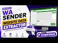 WA Sender Website Data Extractor Tutorial Bulk Phone Number Email Extractor