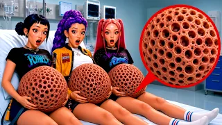 RUMI MIRA ET ZOEY ENCEINTES SONT MALADES DE LA TRYPOPHOBIE ! KPOP Demon Hunters !
