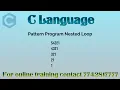 Pattern program in c in hindi