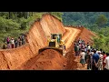 Download Lagu Powerful Bulldozer Builds Mountain Highway | Extreme Earthwork and Road Grading Action