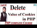 PHP Tutorial in Urdu Hindi Delete a Cookie using PHP Cookie Delete Operation in PHP