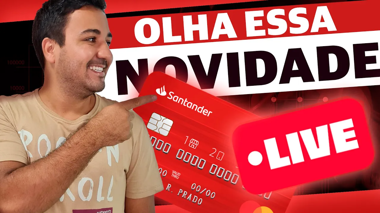 AO VIVO -  CARTÕES SANTANDER, NOVO CARTÃO ITAÚ VISA SIGNATURE, BRADESCO E MUITO MAIS.