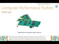 Factors affecting computer performance
