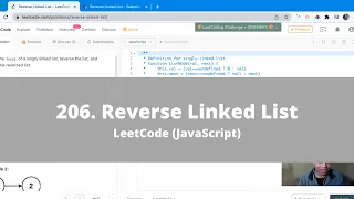 How To Solve 206 Reverse Linked List on LeetCode - JavaScript Easy