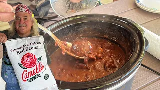 Louisiana Style Red Beans and Rice with Fried Catfish