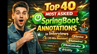 Top 40 Spring Boot Annotations 20 Min Revision Before Interview
