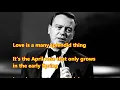 Matt Monro - 'Love is a Many Splendored Thing'    (with lyrics)