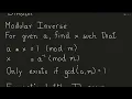 Modular Arithmetic for Competitive Programming